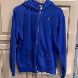 Polo xl boys zip up hoodie. Royal blue